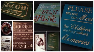 Custom Home Carved Signs